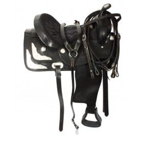 16 Western Show Horse Leather Silver Saddle Tack