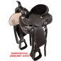 Black Western Pleasure Trail Horse Saddle 18