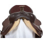 Western Pleasure Trail Brown Synthetic Saddle 16