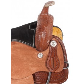 Rough Out Western Trail Ranch Horse Saddle 18
