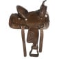 Brown Western Kids Horse Leather Saddle 14
