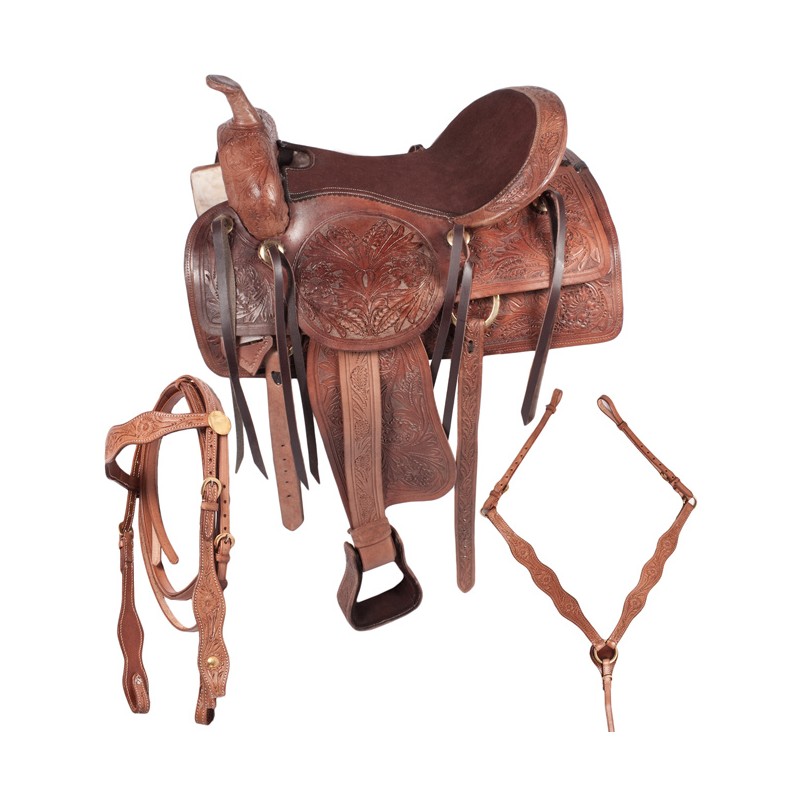 Custom Western Pleasure Trail Horse Leather Saddle 17