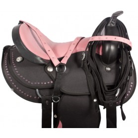 15 Black Pink Synthetic Western Horse Saddle Crystals