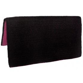 Black Fuschia New Zealand Wool Show Reversible Saddle Blanket