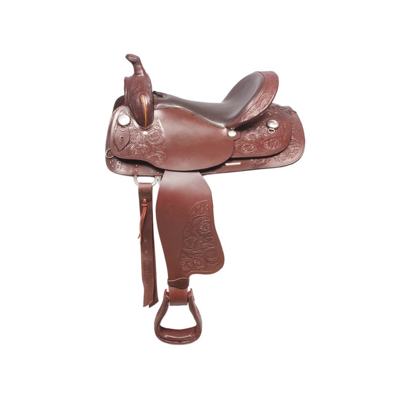 Comfortable Western Pleasure Trail Horse Leather Saddle 16