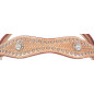 Light Oil Basket Weave Leather Studded Headstall Breast Collar S