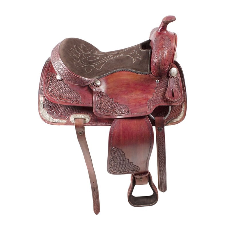 Premium Leather Antique Mahogany  Pleasure Show  Saddle 17
