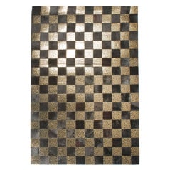 R0401 Contemporary 4X6 Cow Skin Leather Cowhide Rug Carpet