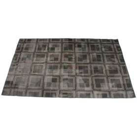 Contemporary 5x8 Cow Skin Leather Grey Cowhide Rug Carpet