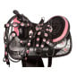 Pink Leather Texas Star Western Show Saddle 17 Tack