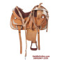 Premium Leather Silver Tooled Show Western  Horse Saddle 16