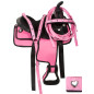 Youth Kids Pony Black Pink Synthetic Mini Saddle 10 13